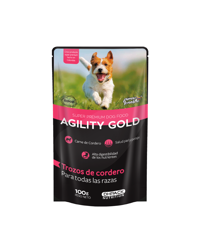 Agility Gold / Perros Adultos / Cordero/  SOBRE.