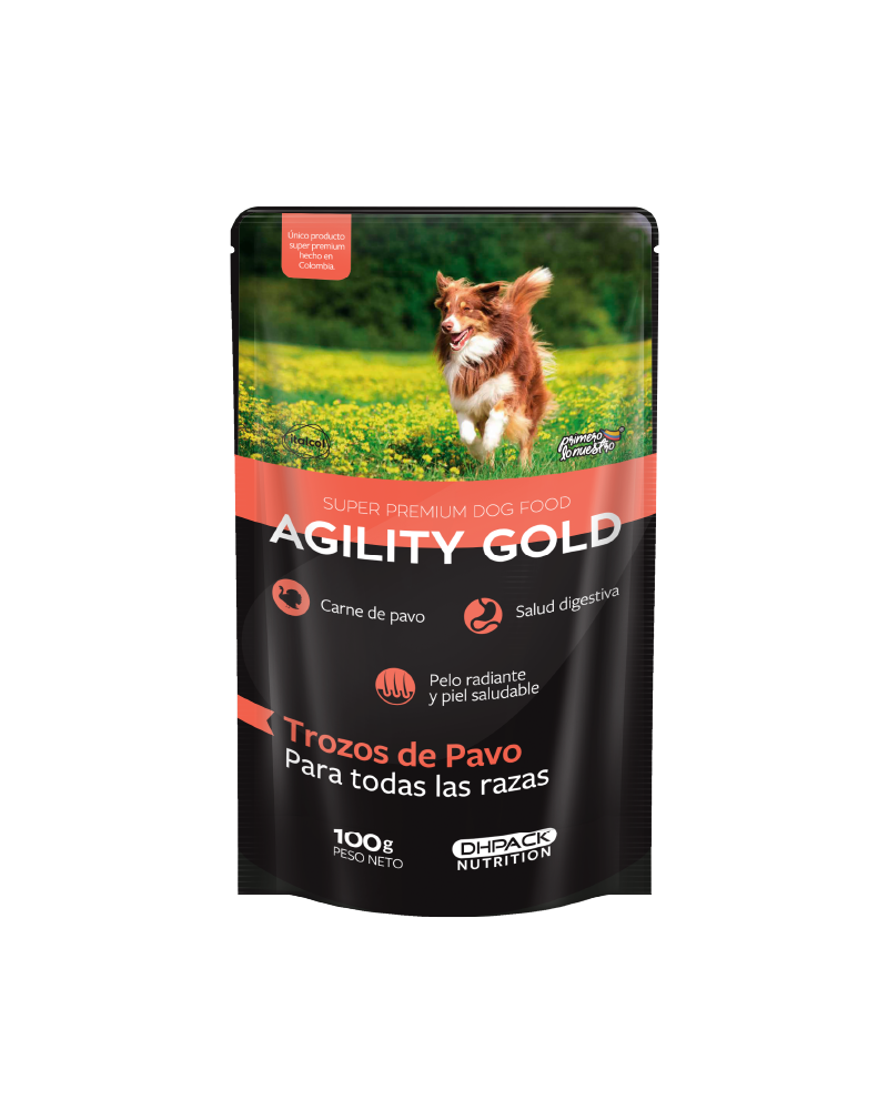 Agility Gold / Perros adultos / Pavo / SOBRE.