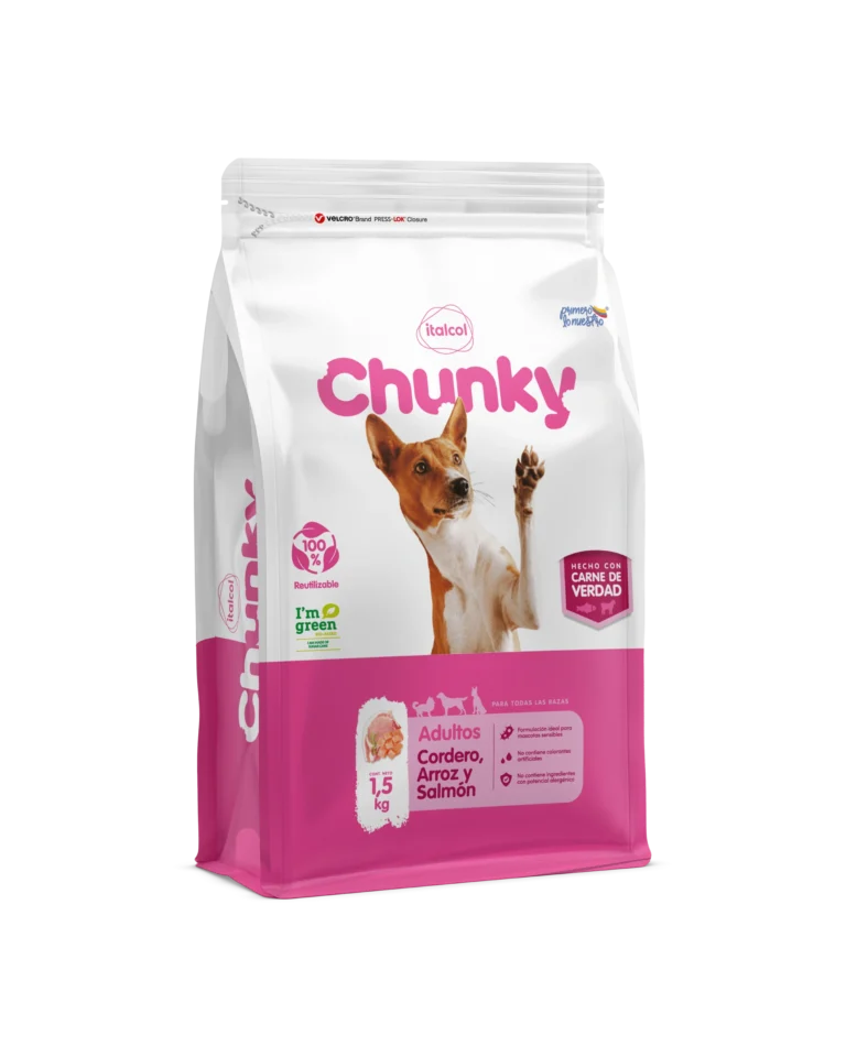Chunky Adulto/ Cordero, Arroz y Salmón.