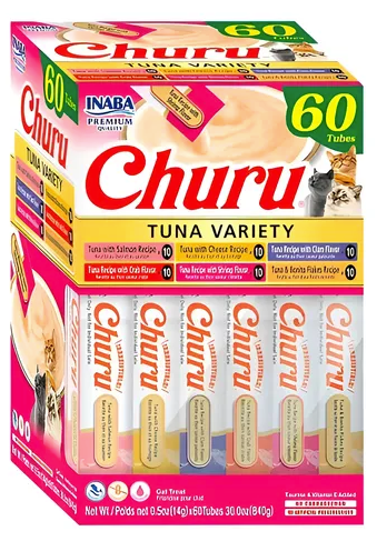 Cat Snack Churu 60 PIEZAS / Box Tuna Variety.