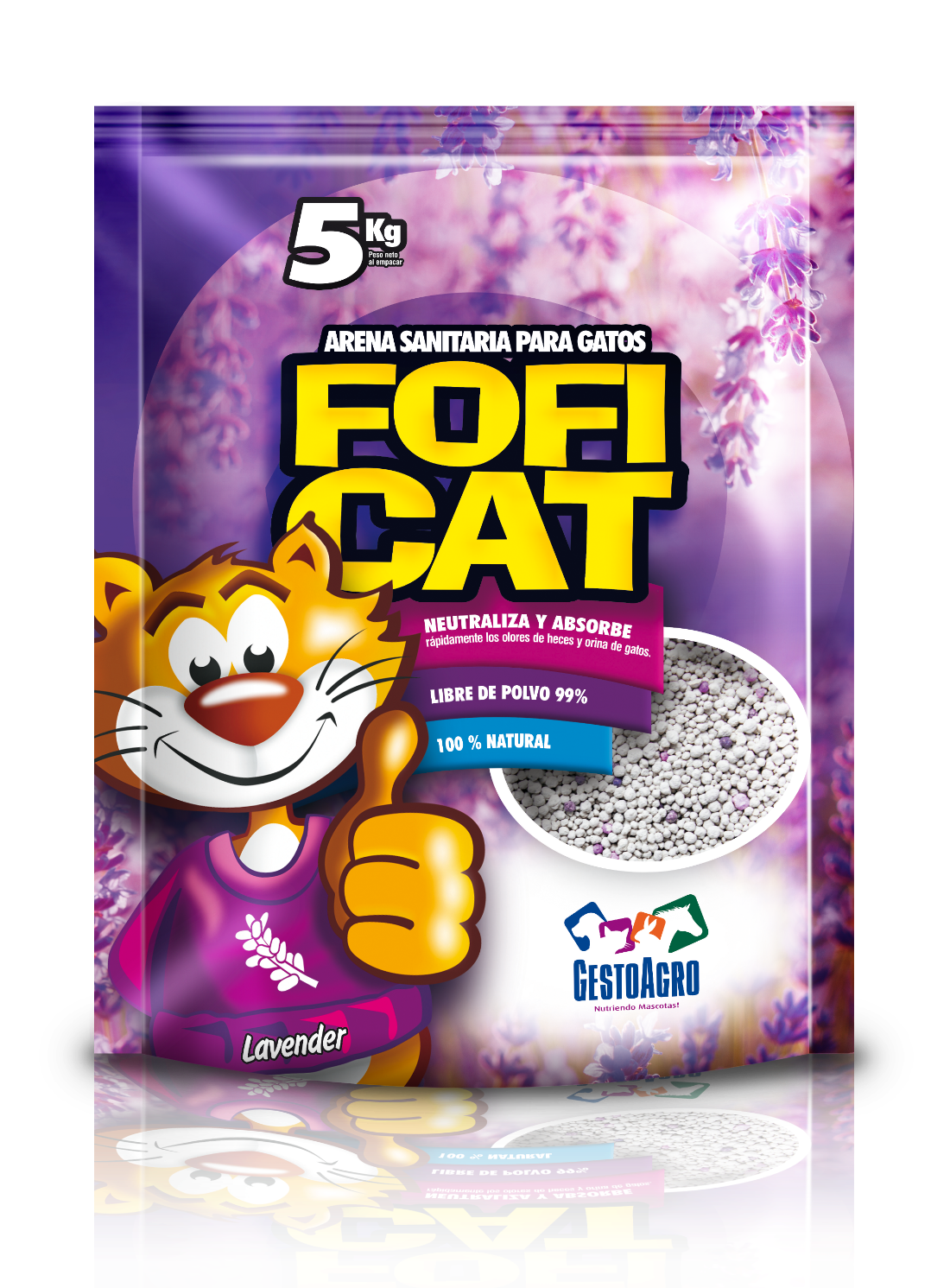 Arena Sanitaria Fofi Cat Lavender / Lavanda