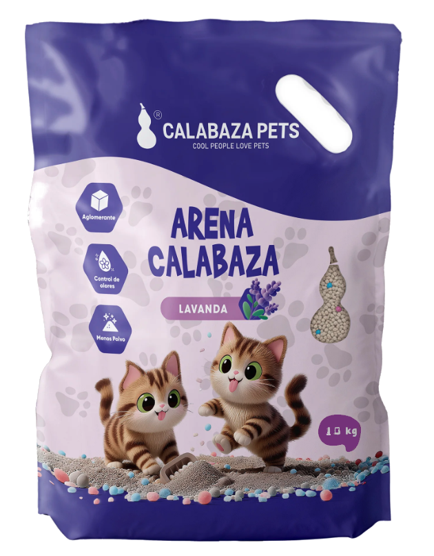 Calabaza / Gatos / Arena Sanitaria / Lavanda.